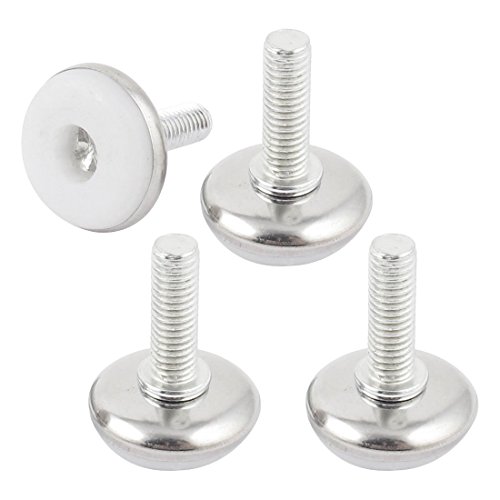 4pcs 28mm Dia base plastique 8mm x Pieds réglables 24mm Thread Pads Supports B01EZP5S5W DealMux