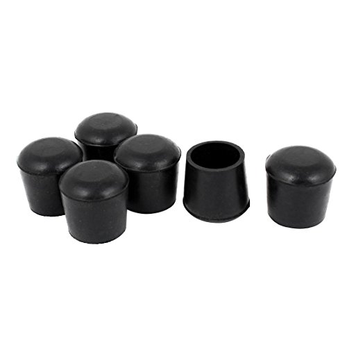 DealMux Pieds Chaise Jambes Jambe Pied en caoutchouc Protection Embouts 25mm 6 Pcs Noir code EAN B01EZP83NQ 