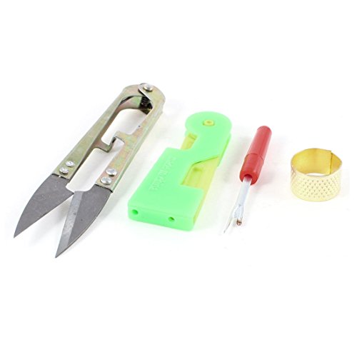 4 en 1 Anneau Thimble Enfile Aiguille Spring Se...