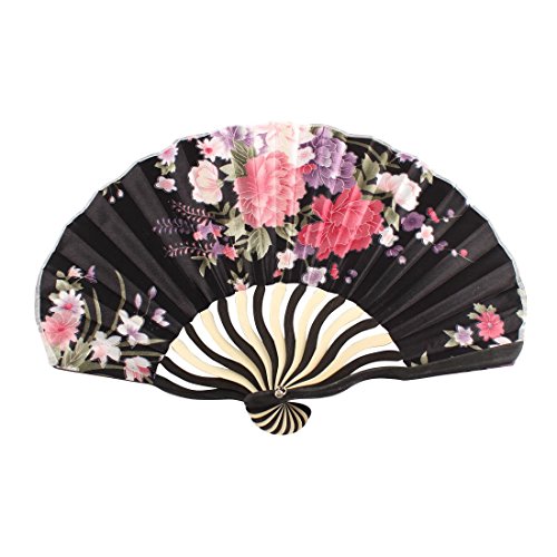 Les fans de bambou Flower Printed Summer Party ...