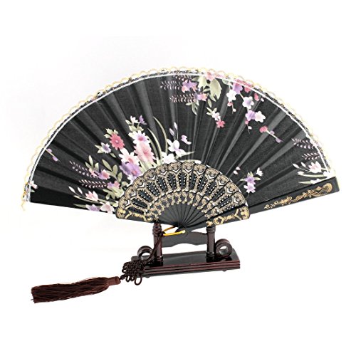 Motif Tissu U Anneau Hanger Floral Pliable main...