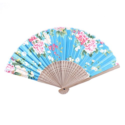 DealMux Fleur Imprimé Bambou Brim Handheld Ventilateur Portable code EAN B01F00UP7M 