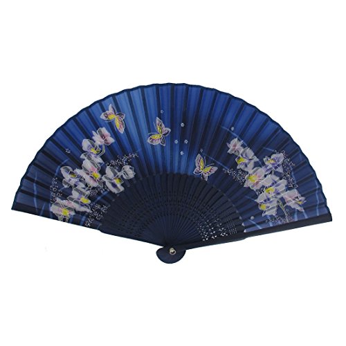 Motif papillon Orchidée Soie Tissu Bambou Brim ...