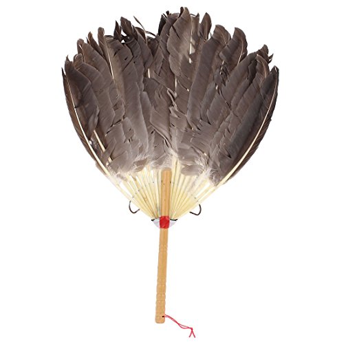 Summer poignée en bois Zhuge Liang Goose Fur Ha...