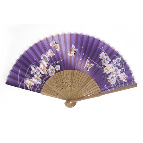 Orchidée papillon Motif Bambou Ribs Portable Év...