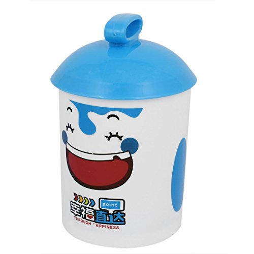 Bleu Blanc Poupée Cartoon Bouteille Imprimer Ea...