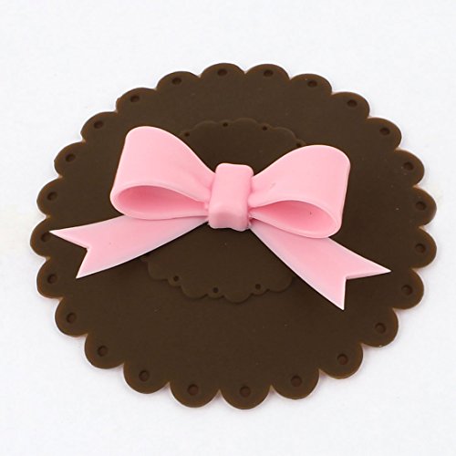 Verre silicone noir bowknot Accent Tasse de cou...