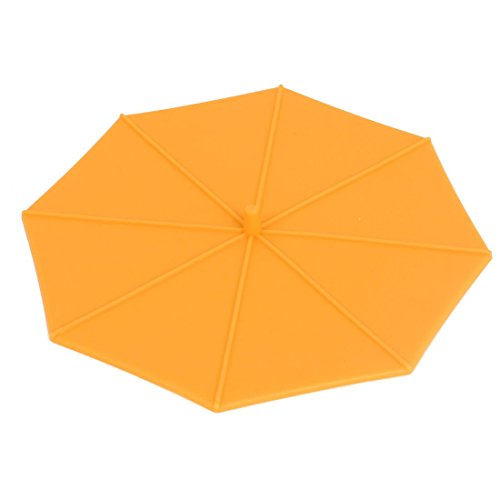 Coupe Parapluie Silicone Forme Coffe Tea Eau Airtight Cover Cap d'Orange B01F010NBY DealMux