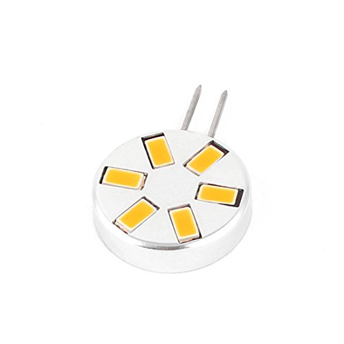 DealMux Type de disque G4 3W 6 LED 5730 SMD lampe 100-300LM base d'aluminium blanc chaud code EAN B01F010PQM 