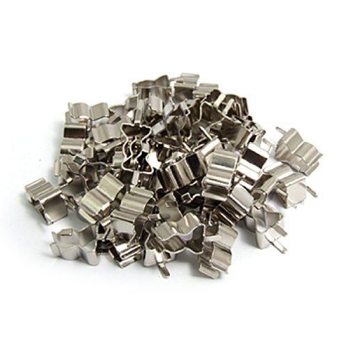 50 Pcs Plug In Clamp Clip pour 5 x 20mm Tube Fu...