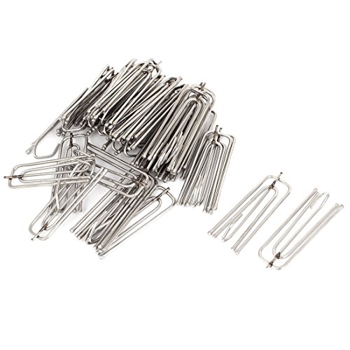 DealMux Fenêtre en acier inoxydable Pincez 35pcs Prong Rideau Pleat Crochets plisseur code EAN B01F012DXA 
