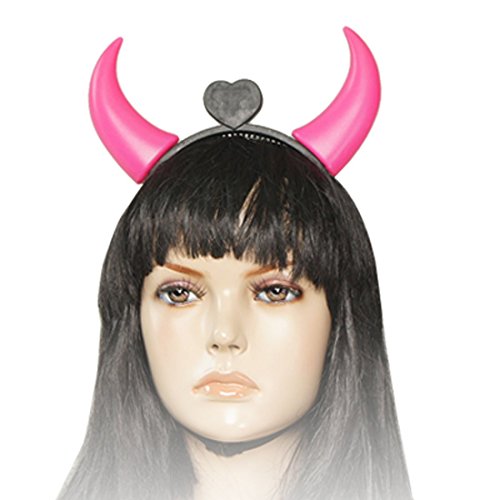Horns Decor Bandeau réglable LED pour Halloween...