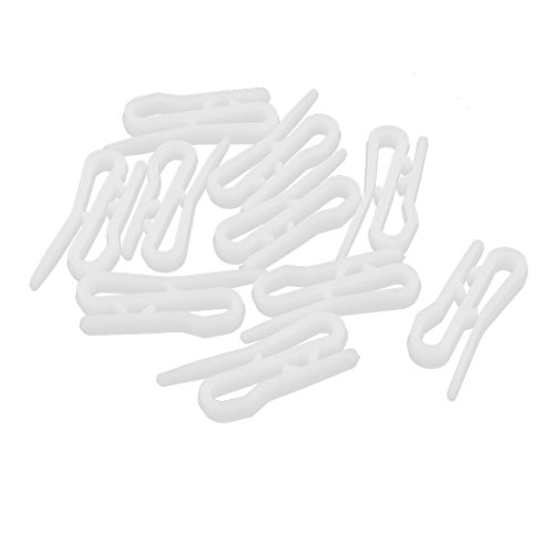 Fenêtre Draperie Rideau Nylon bande 10pcs Croch...