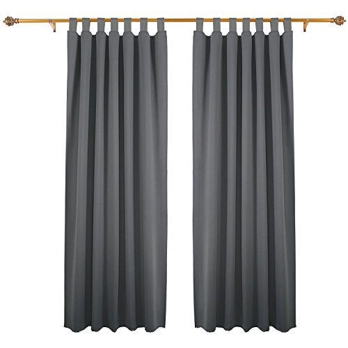Lot de 2 rideaux occultants blackout curtain à ...