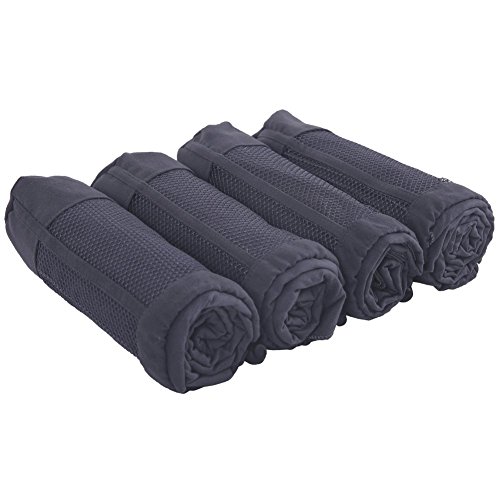 Lot de 4 serviettes de bain microfibre absorban...