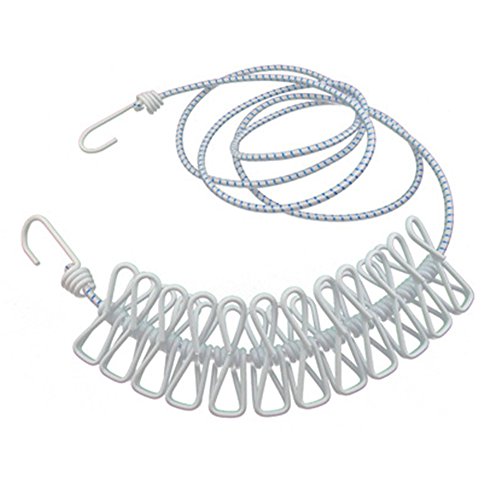 Corde à linge avec 12 clips pour voyage camping...