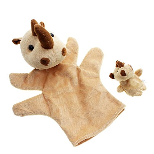 2pcs cartoon biologique jouet marionnette de do...