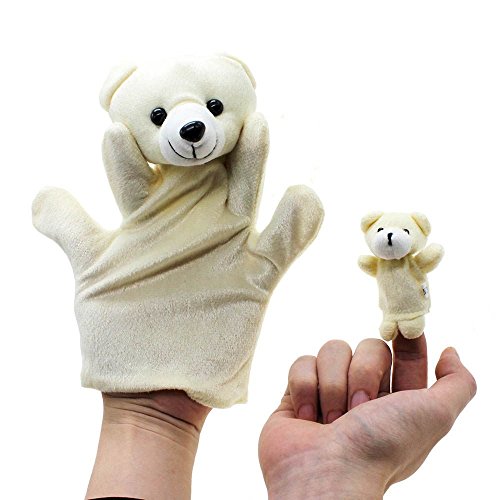 2pcs cartoon biologique jouet marionnette de do...