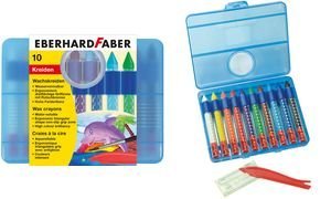 EBERHARD FABER Craie de cire, avec manchon coul...