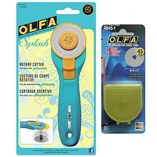 Cutter rotatif de 45 mm avec recharge pour déco...