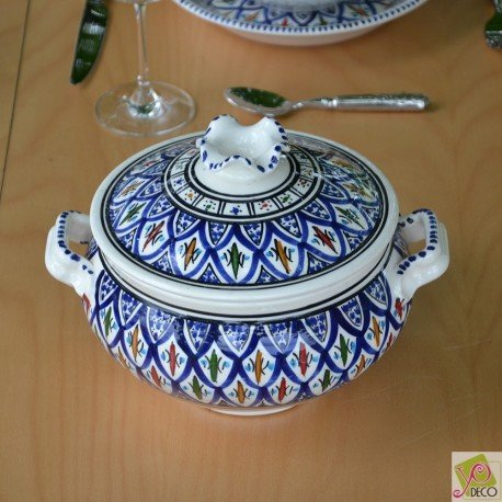 Soupière Jileni bleu