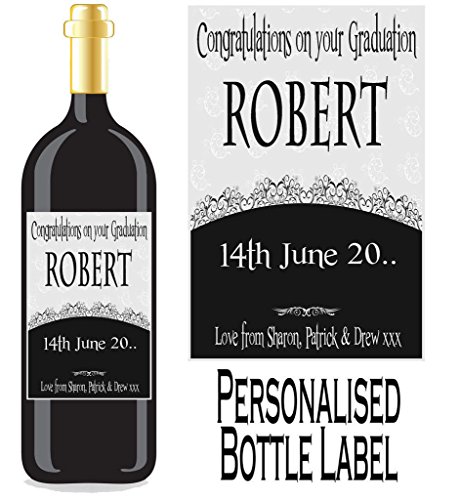 Étiquette de bouteille de vin graduation/spirit...