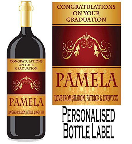 Étiquette de bouteille de vin graduation/spirit...