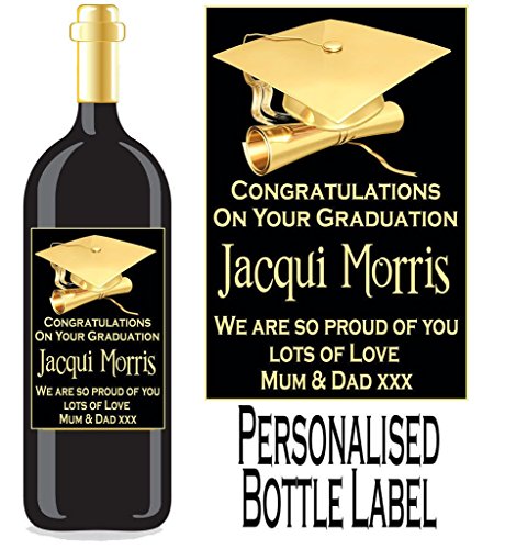 Étiquette de bouteille de vin graduation/spirit...