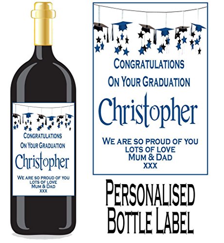 Étiquette de bouteille de vin graduation/spirit...