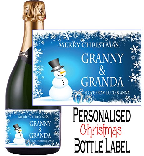 Étiquette de bouteille de champagne de noël xdcl 7