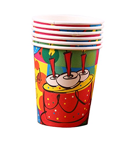10 Pieces Gâteau Motif Party Gobelets Drink Cups