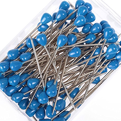 Boîte 100 houzeaux tête plastique bleu 50 mm