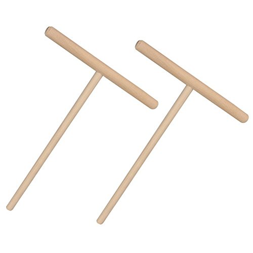 2 x pâte à crêpes distributeur en bois râteau à...