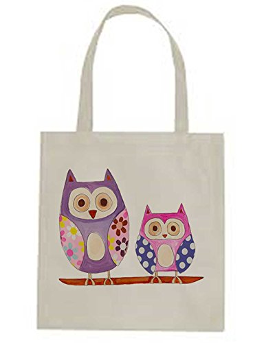 tigerlilyprints Sac Shopper Sac, chouette, fille, filles Shopper Sac à langer, sac de sport, sac code EAN B01HGKHS56 