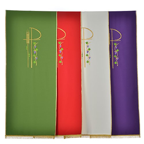 Voile de lutrin Chi-Rho épis feuilles de vigne ...