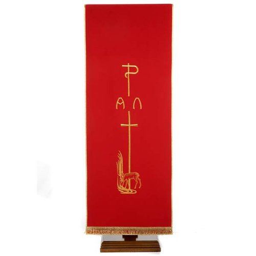 Voile de lutrin cerfs au ruisseau, Rouge