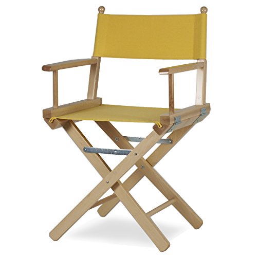 Fauteuil de metteur en scène en bois couleur na...