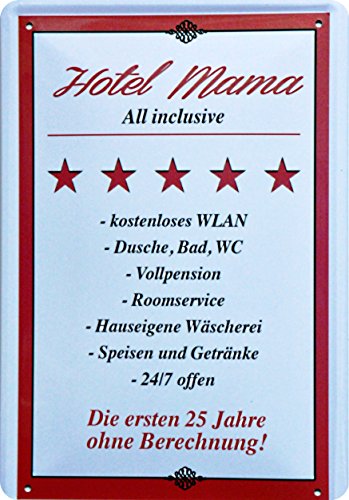 'Plaque métallique humoristique avec inscriptio...