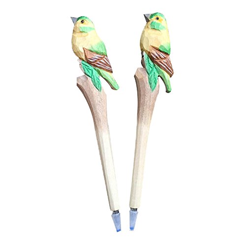 Lot de 2 Sculpture sur bois Motif animal Gel Pe...