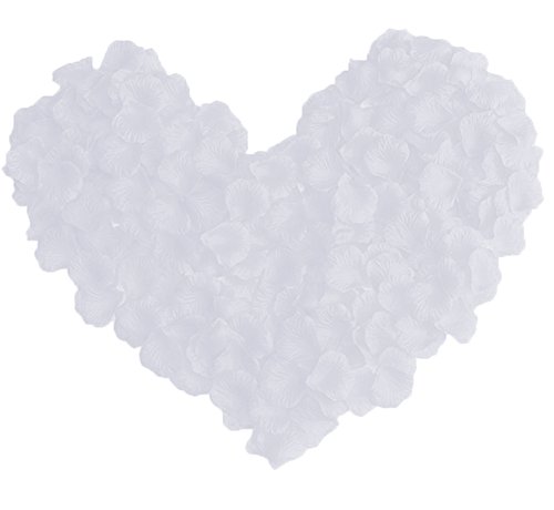SUMERSHA Pétales de rose en soie décoration mariage blanc 2000pcs code EAN B01HPUCQMC 