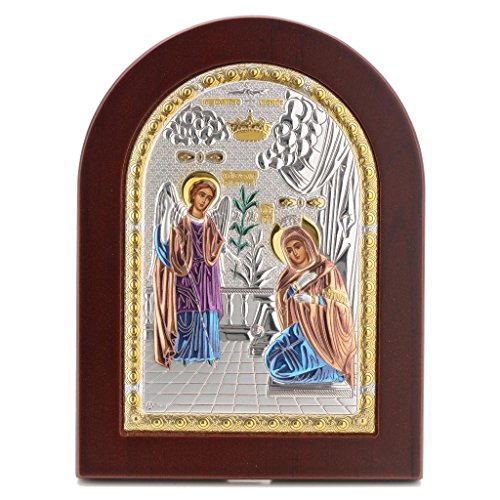 Icône sérigraphiée Annonciation, 15 x 21 cm (5....