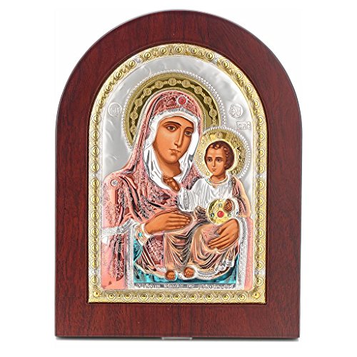 Icône sérigraphiée Mère de Dieu de Jérusalem ar...