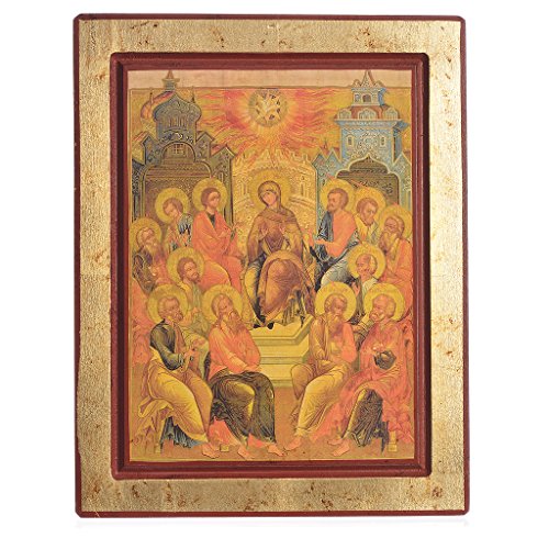 Icône grecque sérigraphiée Descente du Saint-Es...