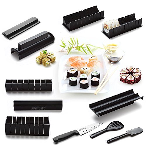 11pcs d'outil pour faire le sushi, set de moule, outil de cuisine incluant couteau fourchette, etc B01HRB8XSA Signstek