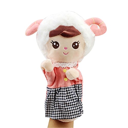 Peluche'S main Puppets enfants, Rose Sheep