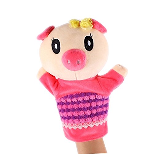 Beau Cochon en peluche à la main des marionnett...
