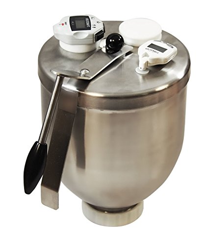 Crêpes De France - Distributeur De Pâte Version Digital (4,7 L, Réfrigéré, Thermomètre Et Compteur Numériques, Dose Manuelle) Pour Crêpe, Gaufre, Pizza Et Préparations Patissières B01HS2CUQ4 Crêpes de France