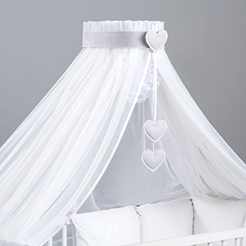 Ciel de lit bébé avec son support flèche de lit...