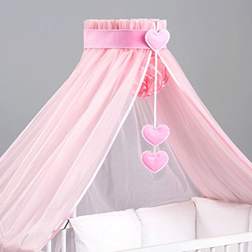 Ciel de lit bébé avec son support flèche de lit...