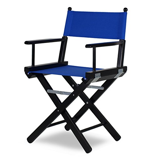 Réalisateur de chaise Noir-Bleu Tissu de metteu...